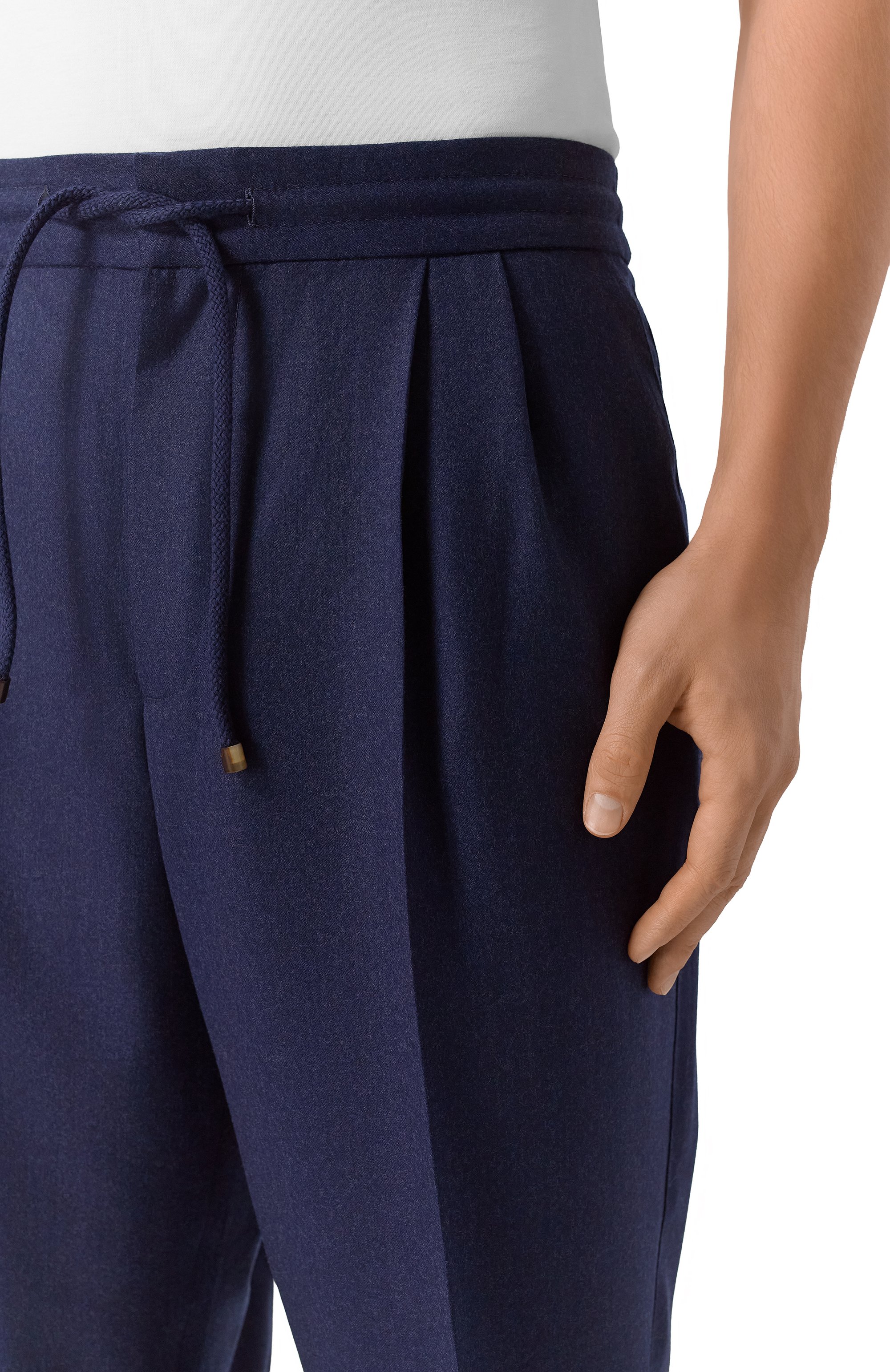 Шерстяные брюки BRUNELLO CUCINELLI, арт. ME226E1710, фото 5