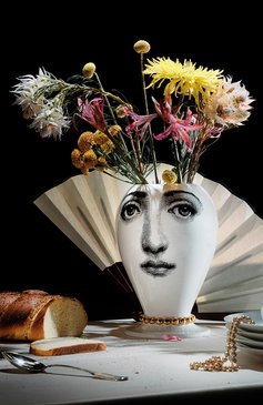 Ваза collana FORNASETTI белого цвета, арт. F0R-10549 | Фото 3 (Региональные ограничения белый список (Axapta Mercury): Не проставлено; Нос: Не проставлено; Ограничения доставки: fragile-2)