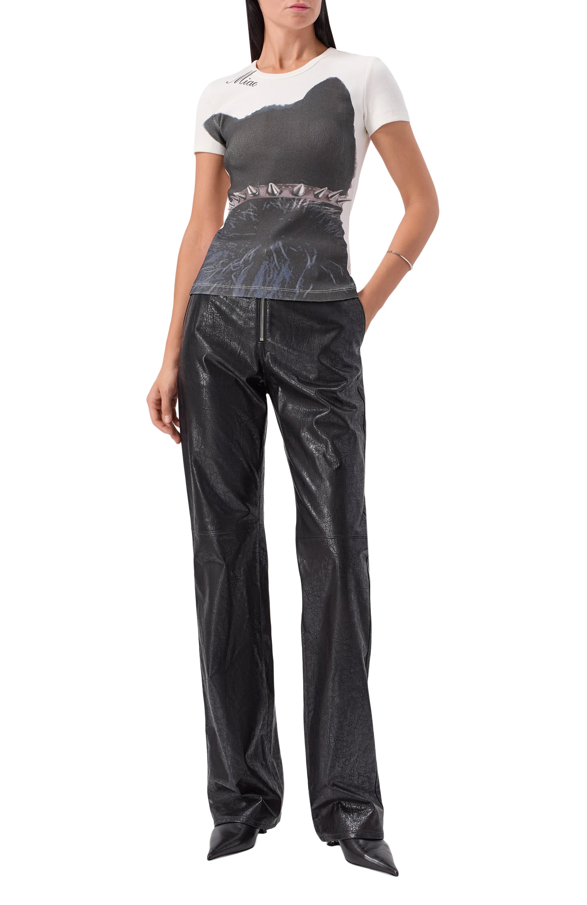 Хлопковая футболка BLUMARINE, арт. 2T109A, фото 2