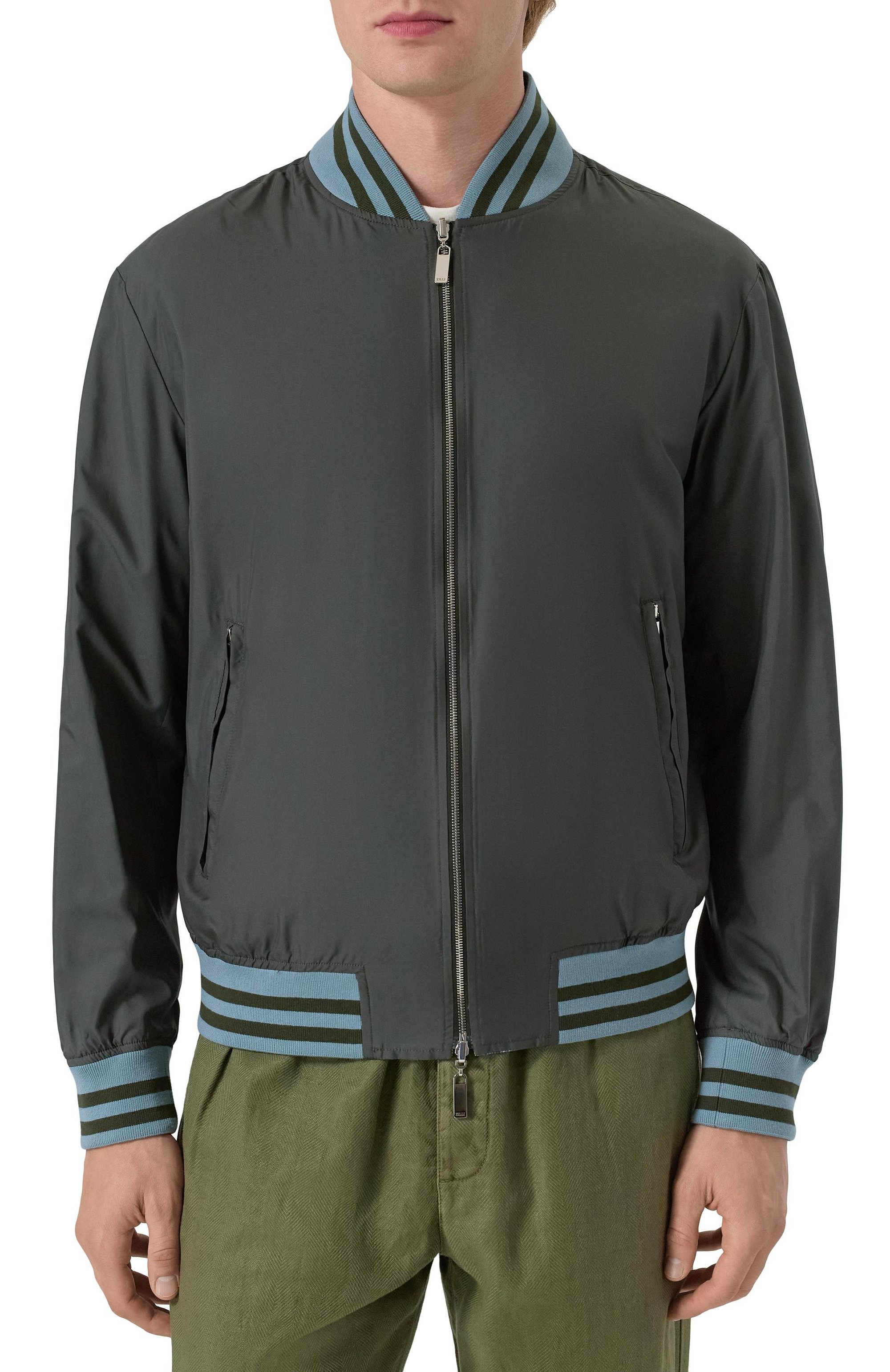 Двусторонний шелковый бомбер ZILLI, арт. B0M01CM0600V00000/62, фото 6