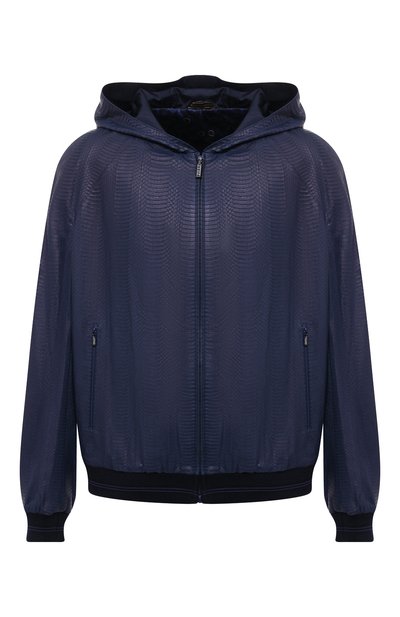 Мужской кожаный бомбер ZILLI, арт. MAT-PLAYM-01339/0001/62-68