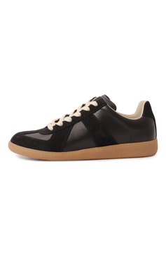 Женские кожаные кеды replica MAISON MARGIELA черного цвета, арт. S58WS0109/P1895 | Фото 4 (Стили: Кэжуэл; Подошва: Платформа; Драгоценные камни: Проставлено; Материал сплава: Проставлено; Материал внутренний: Текстиль; Материал внешний: Натуральная кожа; Кросс-КТ: Низкие)