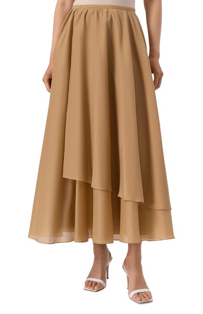 Юбка из хлопка и шелка 12 STOREEZ, арт. 132032, фото 3