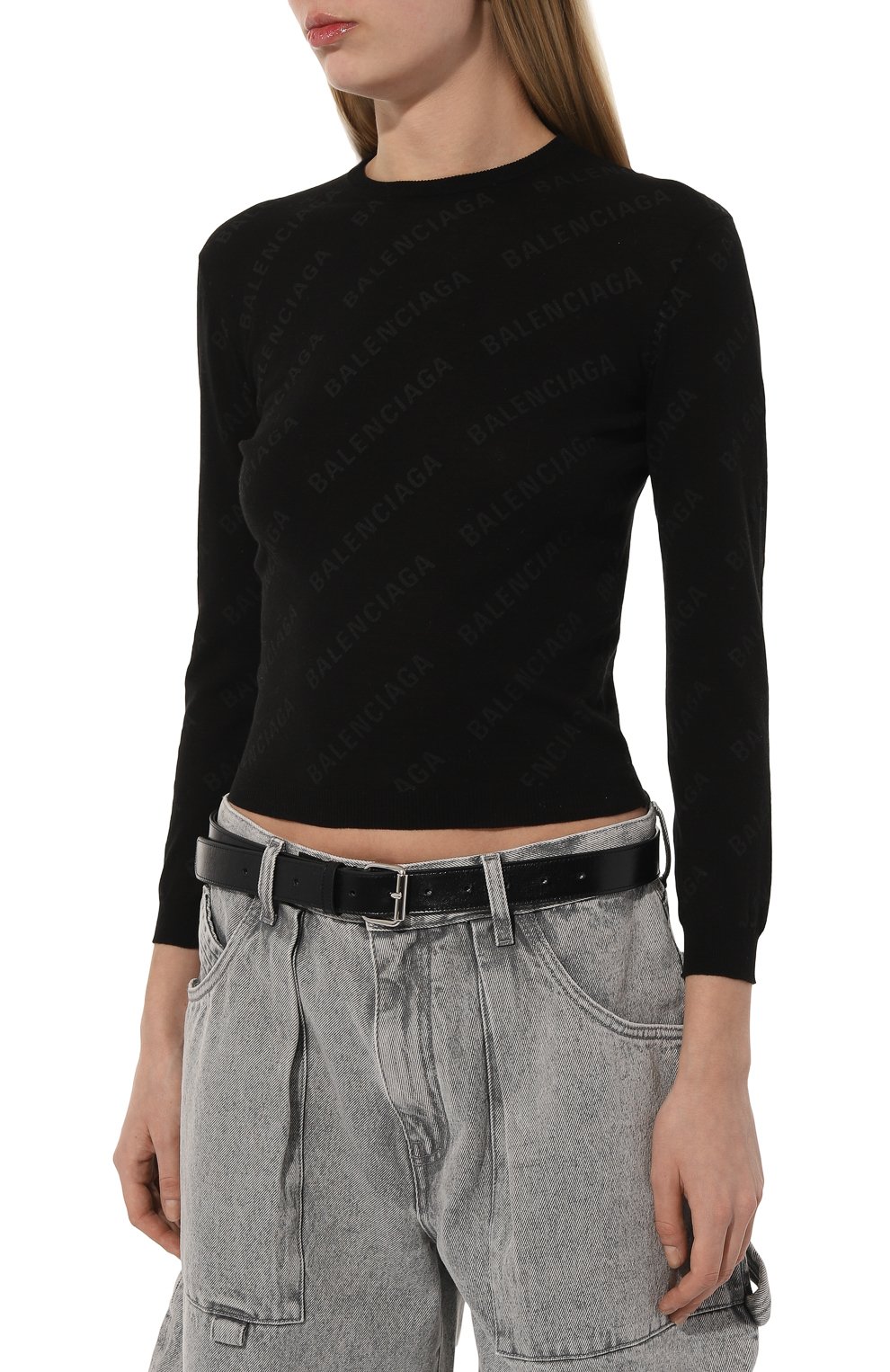 Хлопковый пуловер BALENCIAGA, арт. 750439/T3277, фото 3
