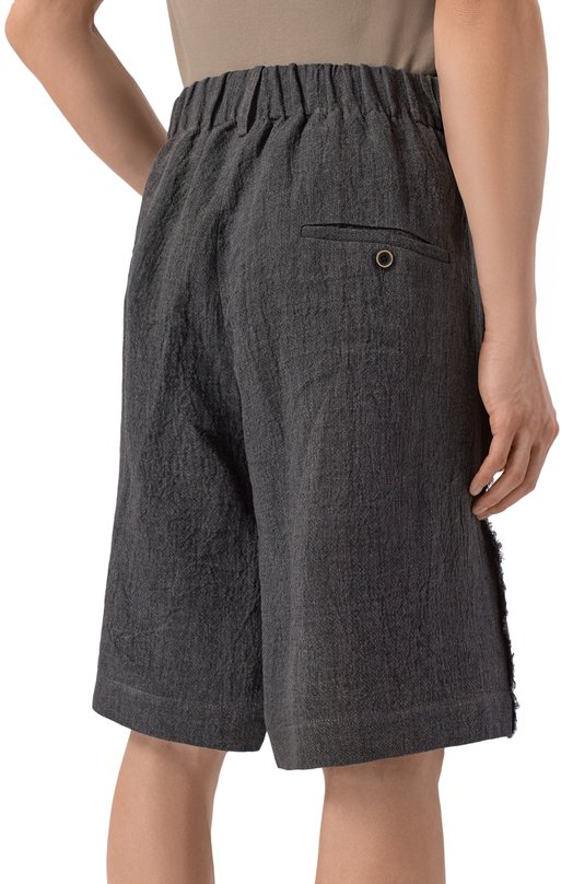 Льняные шорты Uma Wang UM3526 Серый  UM3526 Фото 4