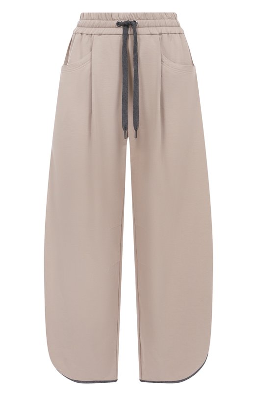 Хлопковые брюки Brunello Cucinelli MH827S0599 Бежевый MH827S0599
