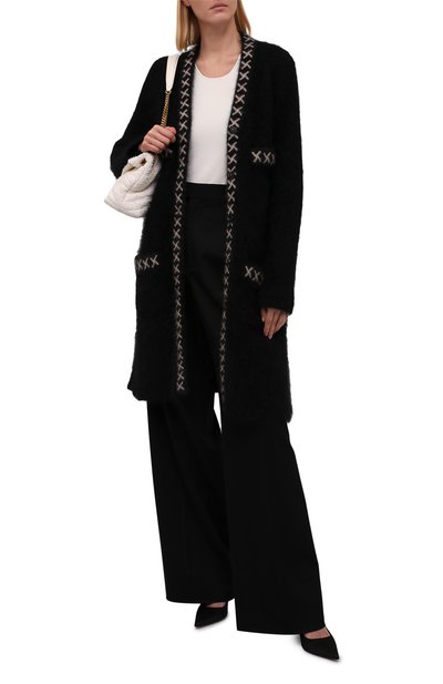 Кардиган EMPORIO ARMANI черного цвета по цене 83600 руб., арт. 6K2LW1/2M26Z, фото 2 Кардиган EMPORIO ARMANI, арт. 6K2LW1/2M26Z, фото 2