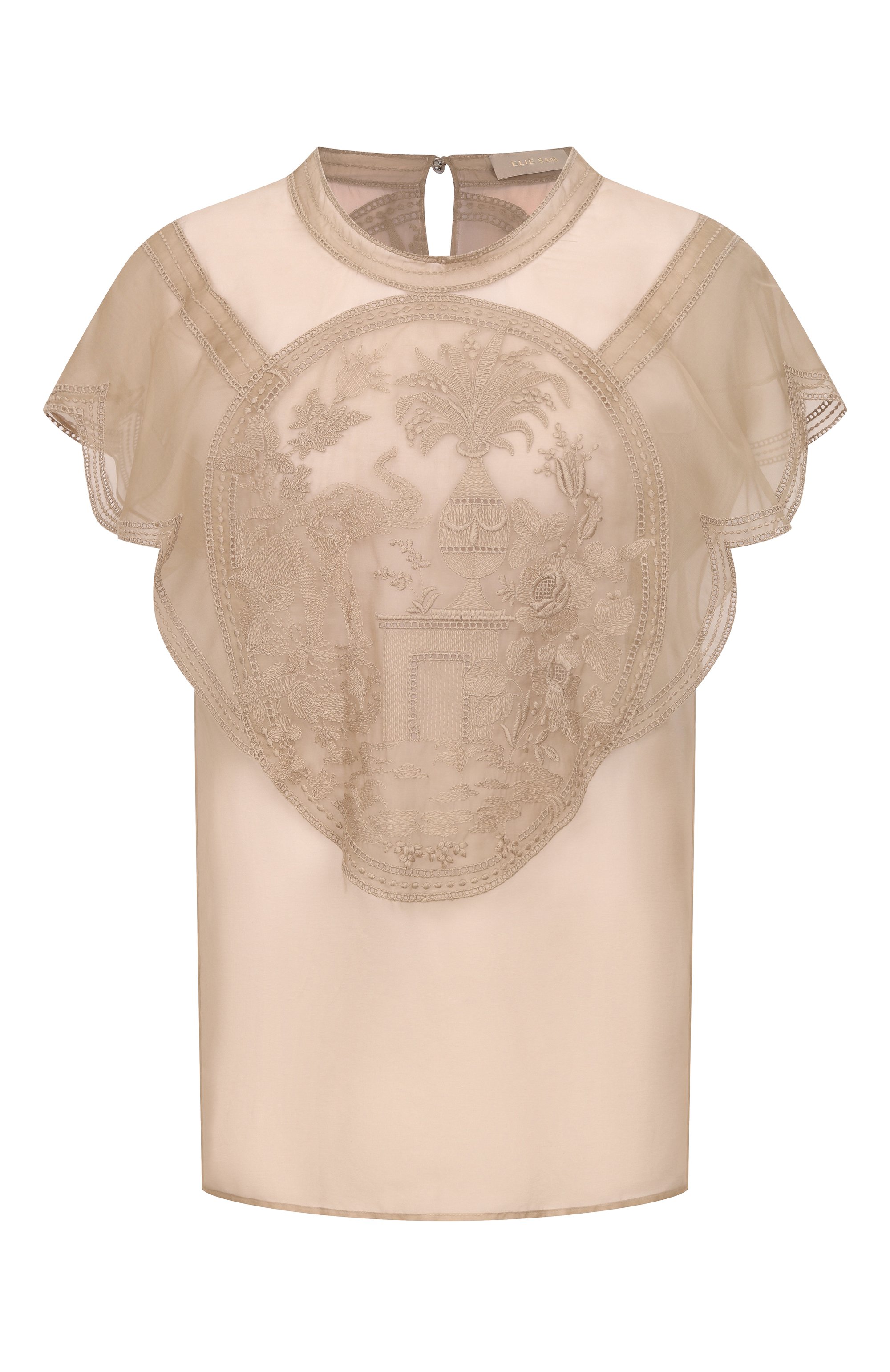 Шелковый топ ELIE SAAB, арт. T0159NS25, фото 1