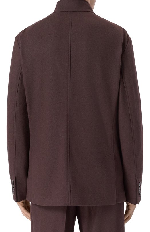 Шерстяной пиджак 12 STOREEZ 134198 Коричневый  134198 Фото 4