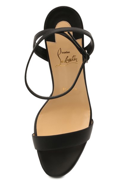 Кожаные босоножки loubi queen 100 CHRISTIAN LOUBOUTIN, арт. 1191580/L0UBI QUEEN 100, фото 5