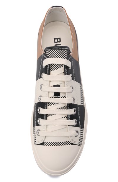 Кожаные кеды BURBERRY, арт. 8043606, фото 5