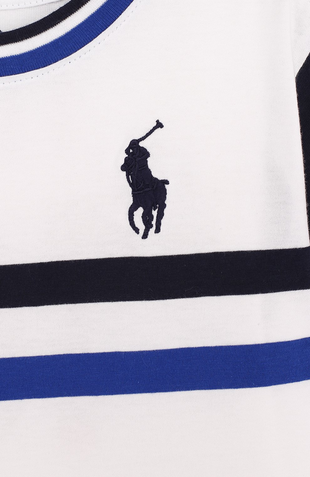 Хлопковая футболка с логотипом сборной италии POLO RALPH LAUREN, арт. 321716422, фото 3