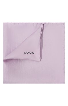 Мужской шелковый платок LANVIN фиолетового цвета, арт. HANDKERCHIEFS/5738 | Фото 1 (Материал: Текстиль, Шелк; Материал сплава: Проставлено; Нос: Не проставлено)