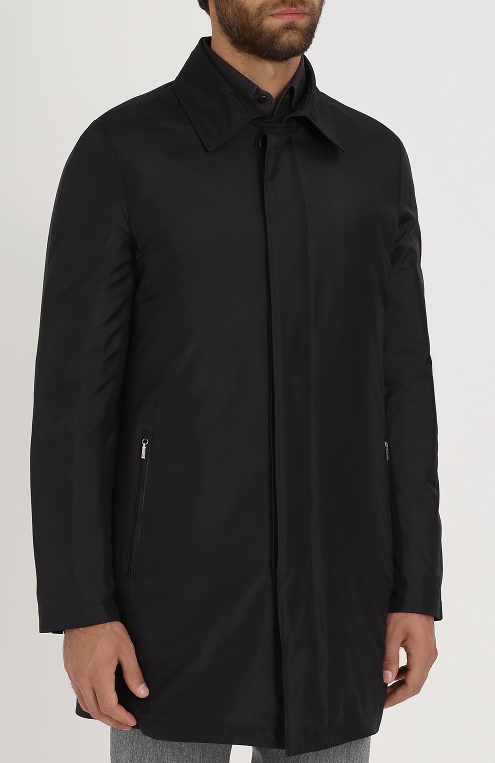 Пуховый плащ на молнии прямого кроя  ZILLI, арт. A0TIMB-30036/3500, фото 3