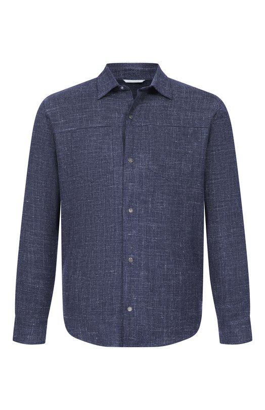 Рубашка из шерсти и кашемира Marco Pescarolo ZEUS/5326 Синий ZEUS/5326
