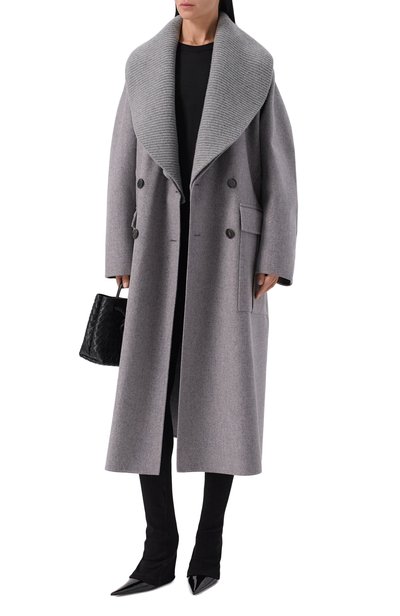 Пальто из шерсти и кашемира LANVIN серого цвета по цене 645000 руб., арт. RW-C00521-6374-A26, фото 2 Пальто из шерсти и кашемира LANVIN, арт. RW-C00521-6374-A26, фото 2