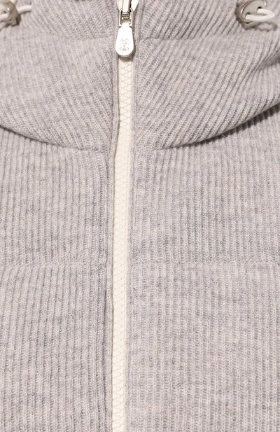 Пуховый жилет из кашемира BRUNELLO CUCINELLI, арт. M221P249, фото 5