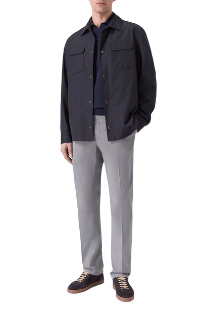 Брюки из хлопка и шелка MARCO PESCAROLO, арт. SLIM80/5300, фото 2