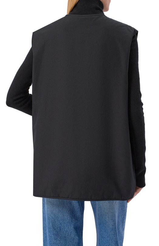 Хлопковый жилет Jil Sander J40FB0121/J45296 Чёрный  J40FB0121/J45296 Фото 4