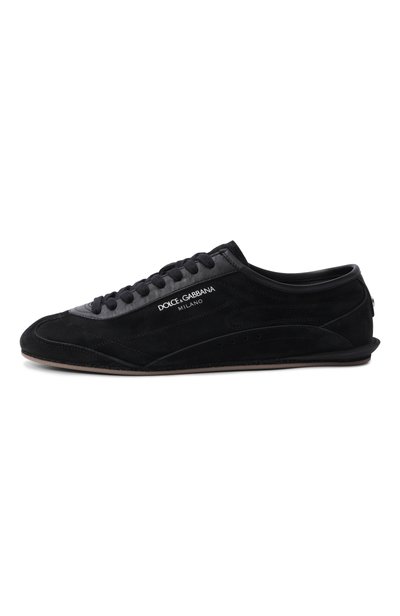 Замшевые кеды city soft DOLCE & GABBANA черного цвета по цене 89950 руб., арт. CS2473/A0950, фото 3 Замшевые кеды city soft DOLCE & GABBANA, арт. CS2473/A0950, фото 3