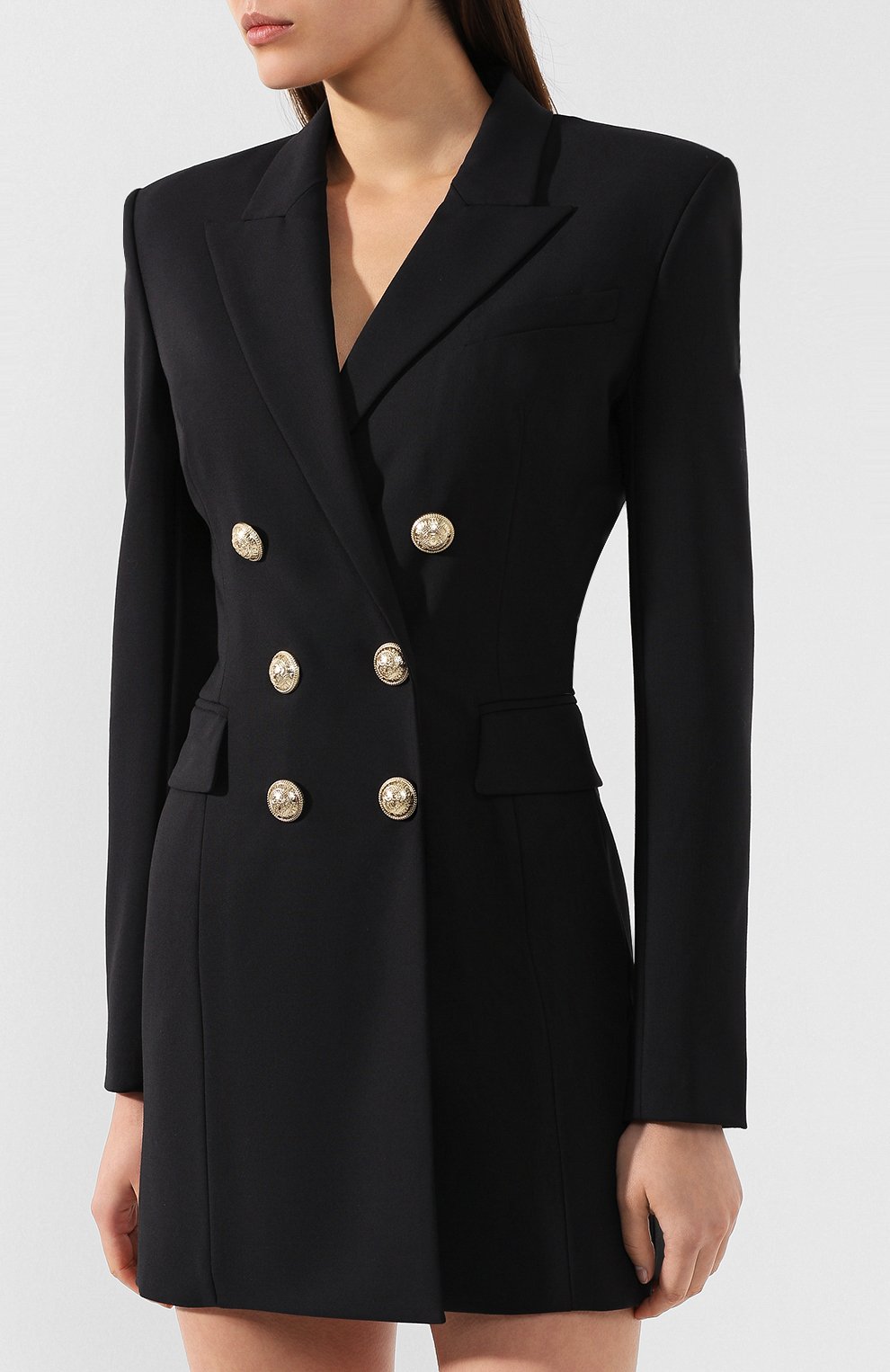Платье BALMAIN черного цвета по цене 298000 руб., арт. SF16118/W033, фото 3 Платье BALMAIN, арт. SF16118/W033, фото 3