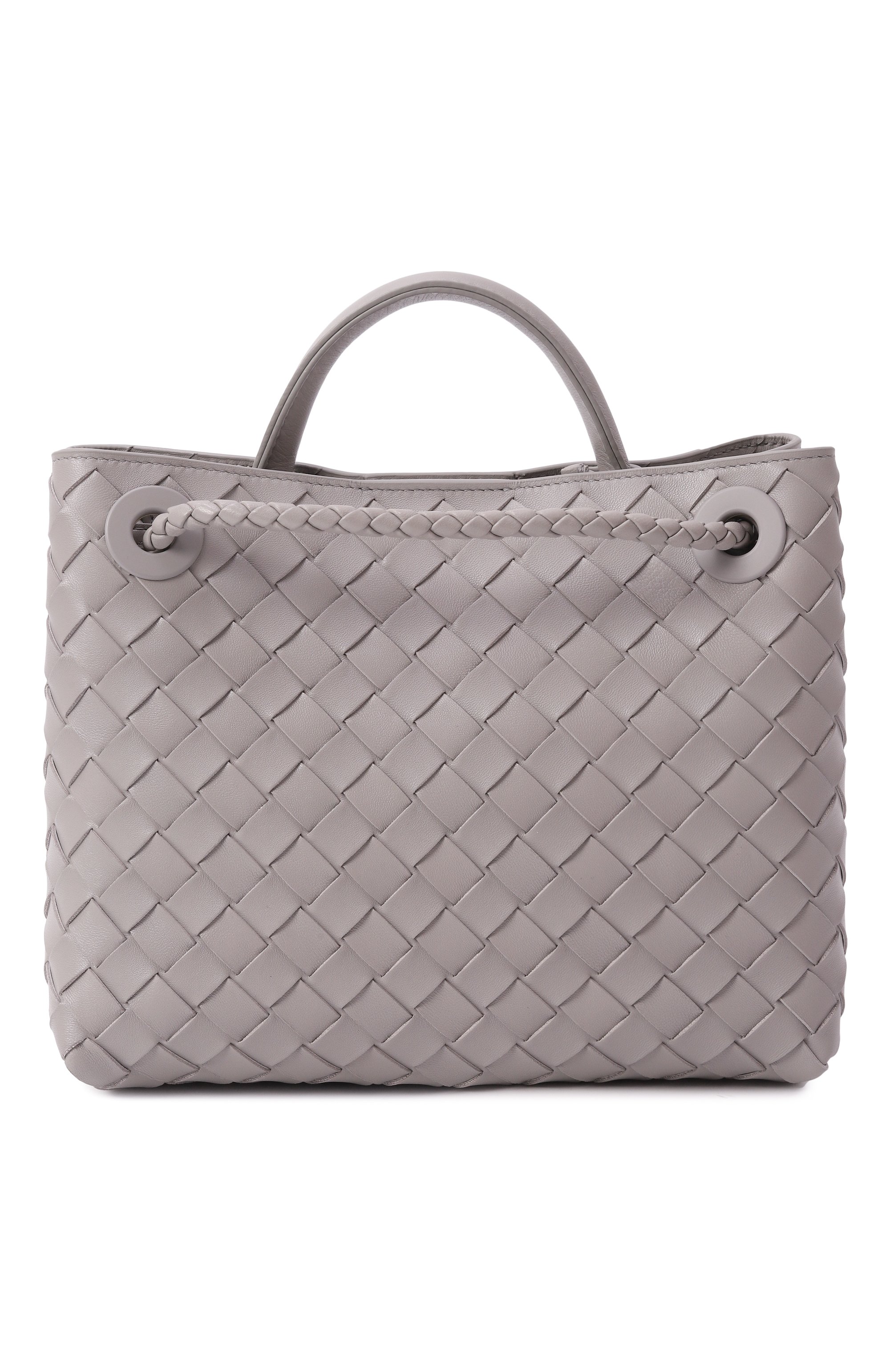 Сумка andiamo small BOTTEGA VENETA серого цвета по цене 512000 руб., арт. 766014 VCPP1, фото 6 Сумка andiamo small BOTTEGA VENETA, арт. 766014 VCPP1, фото 6