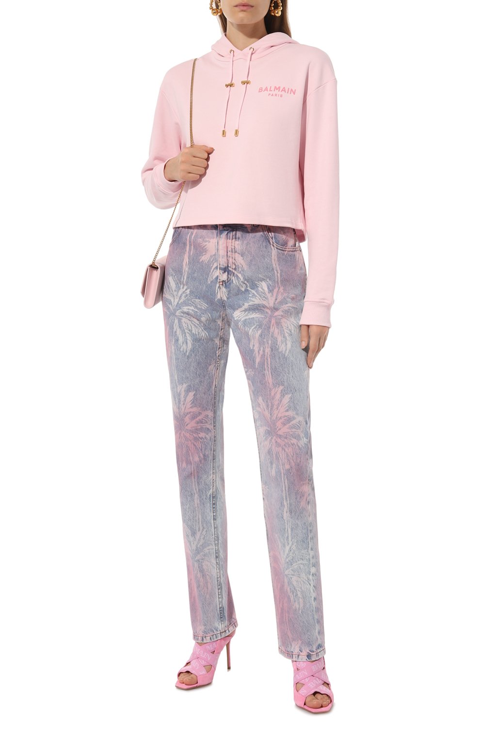 Хлопковое худи BALMAIN, арт. DF1JP040/BB01, фото 2