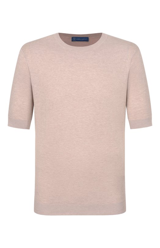 Хлопковый джемпер Andrea Campagna GC1MC/SI18R Бежевый GC1MC/SI18R