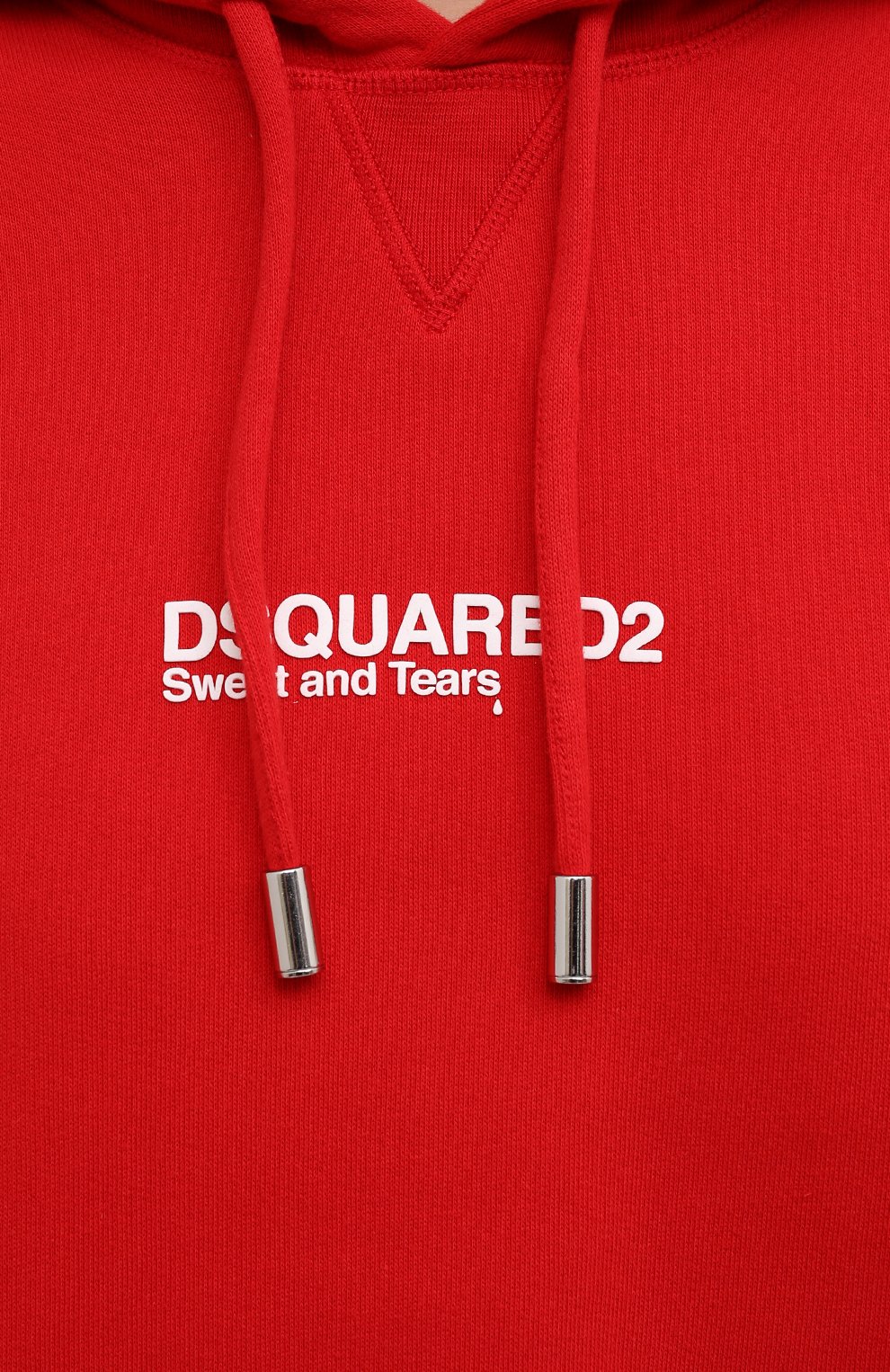 Хлопковое худи DSQUARED2 красного цвета по цене 36950 руб., арт. S75GU0345/S25042, фото 5 Хлопковое худи DSQUARED2, арт. S75GU0345/S25042, фото 5