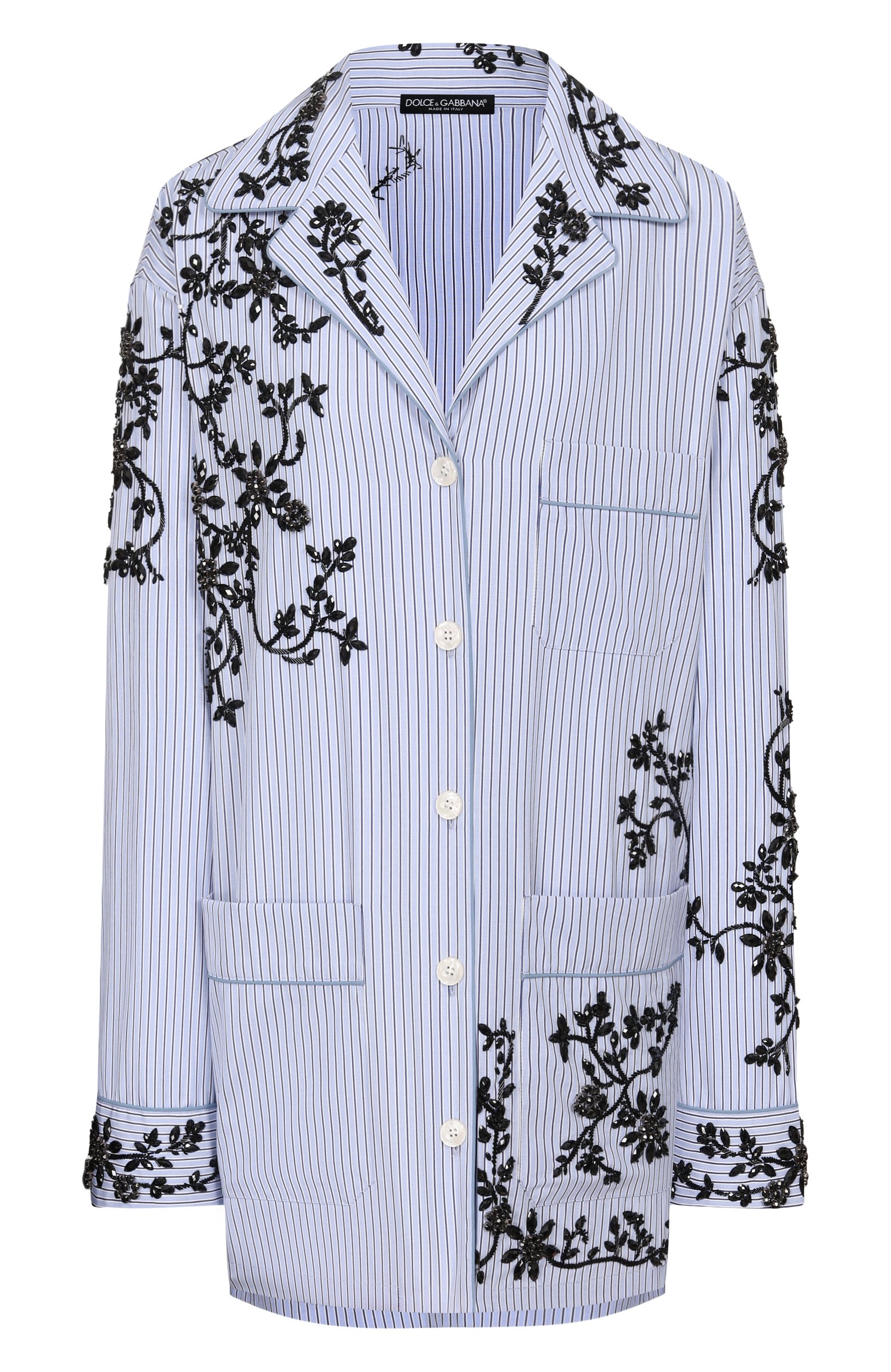 Рубашка из хлопка и шелка DOLCE & GABBANA, арт. F5U42Z/GDDRZ, фото 1