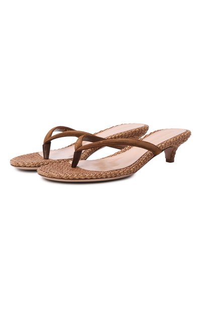 Женские кожаные мюли calypso GIANVITO ROSSI, арт. G10135.35RIC.CBLTECU