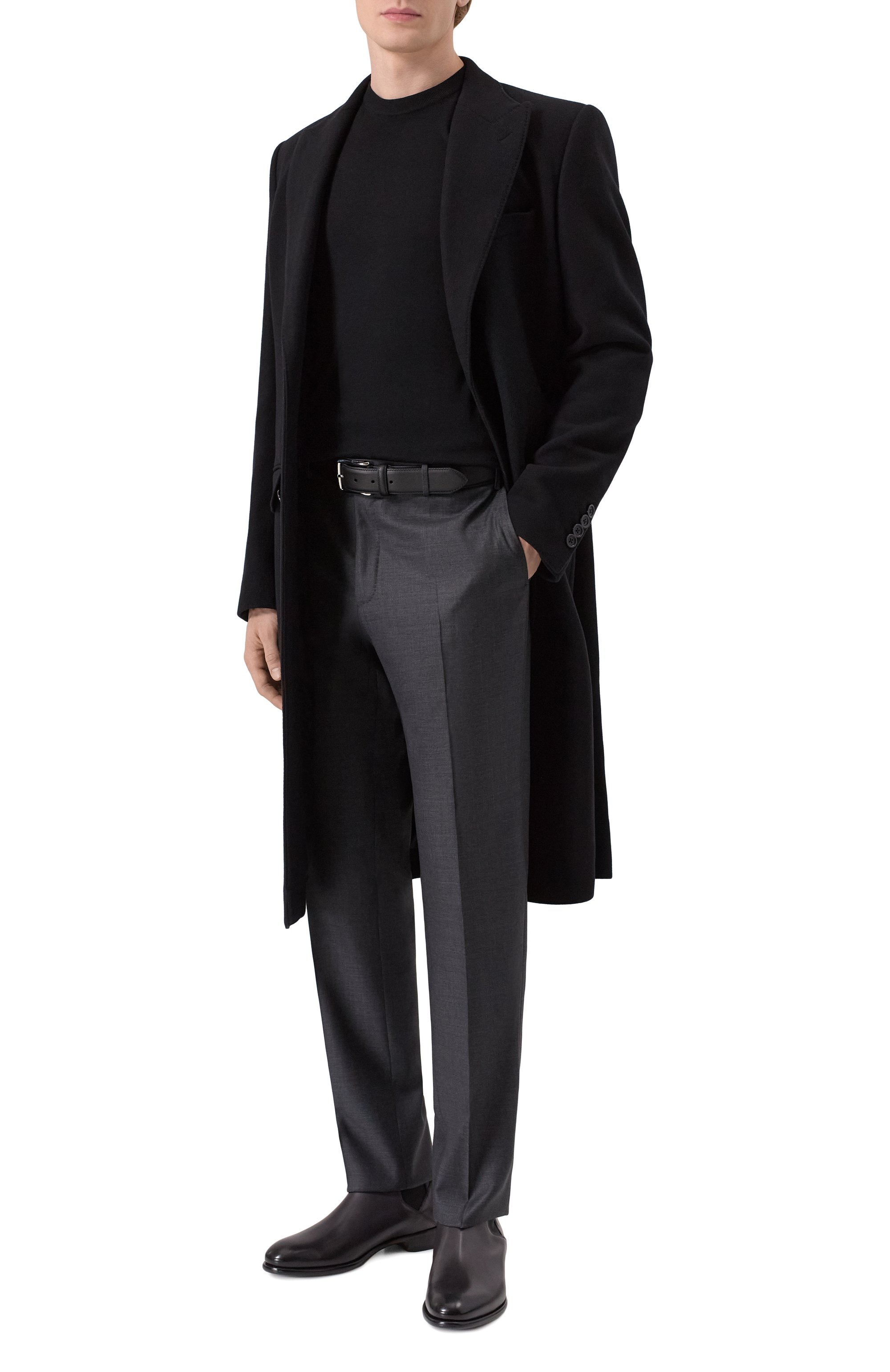 Шерстяные брюки CORNELIANI темно-серого цвета по цене 54850 руб., арт. 275B01/2717087, фото 2 Шерстяные брюки CORNELIANI, арт. 275B01/2717087, фото 2