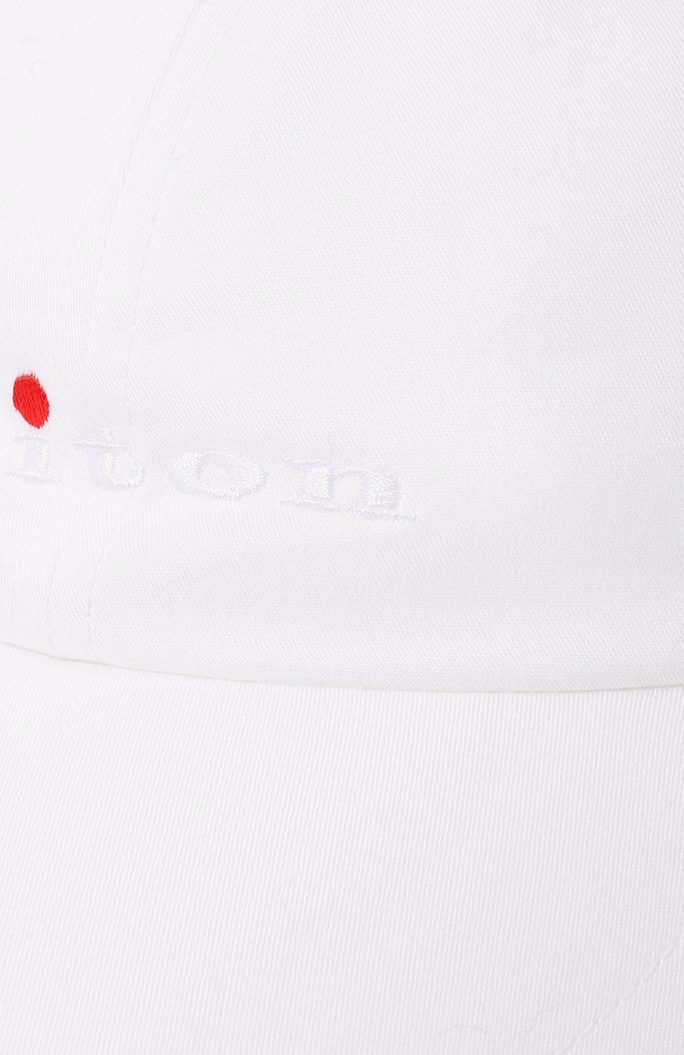 Хлопковая бейсболка KITON белого цвета по цене 62450 руб., арт. DCAPP06X0667A, фото 4 Хлопковая бейсболка KITON, арт. DCAPP06X0667A, фото 4