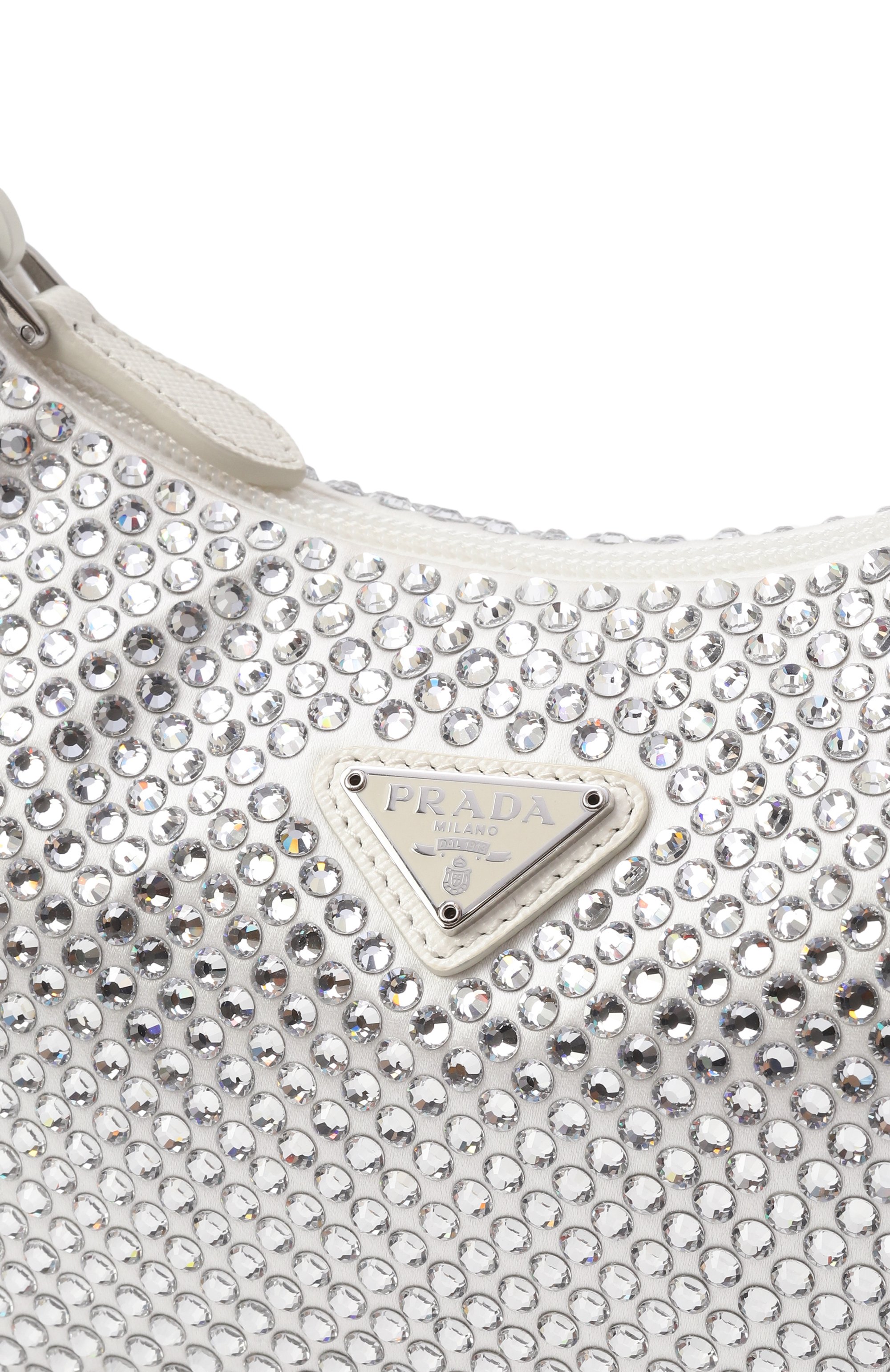 Сумка re-edition 2000 mini PRADA белого цвета по цене 289500 руб., арт. 1NE515/2AWL, фото 3 Сумка re-edition 2000 mini PRADA, арт. 1NE515/2AWL, фото 3