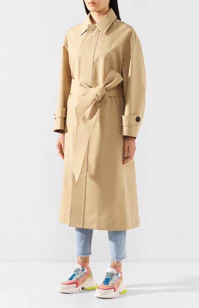 Хлопковый тренч AMI, арт. E20F0W300.236, фото 3