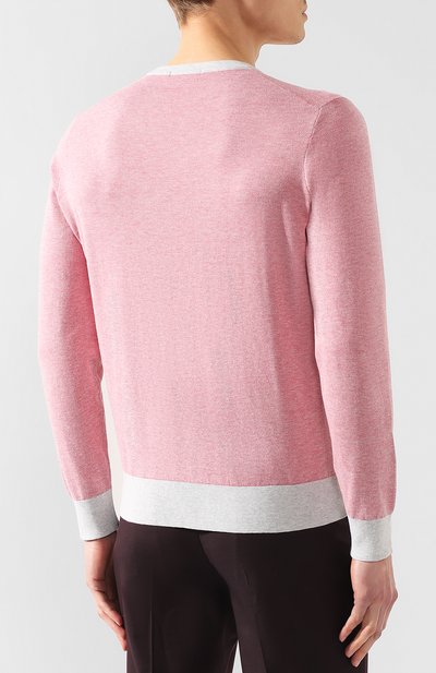 Хлопковый джемпер FIORONI светло-розового цвета по цене 48200 руб., арт. M18203A1, фото 4 Хлопковый джемпер FIORONI, арт. M18203A1, фото 4