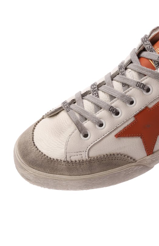 Кожаные кеды Super Star Golden Goose Deluxe Brand GMF00825.F006840 Белый  GMF00825.F006840 Фото 7