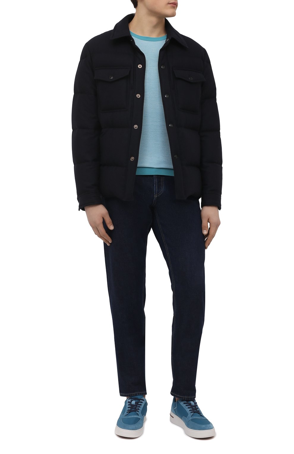 Комбинированные кеды newport walk LORO PIANA, арт. FAM1713, фото 2