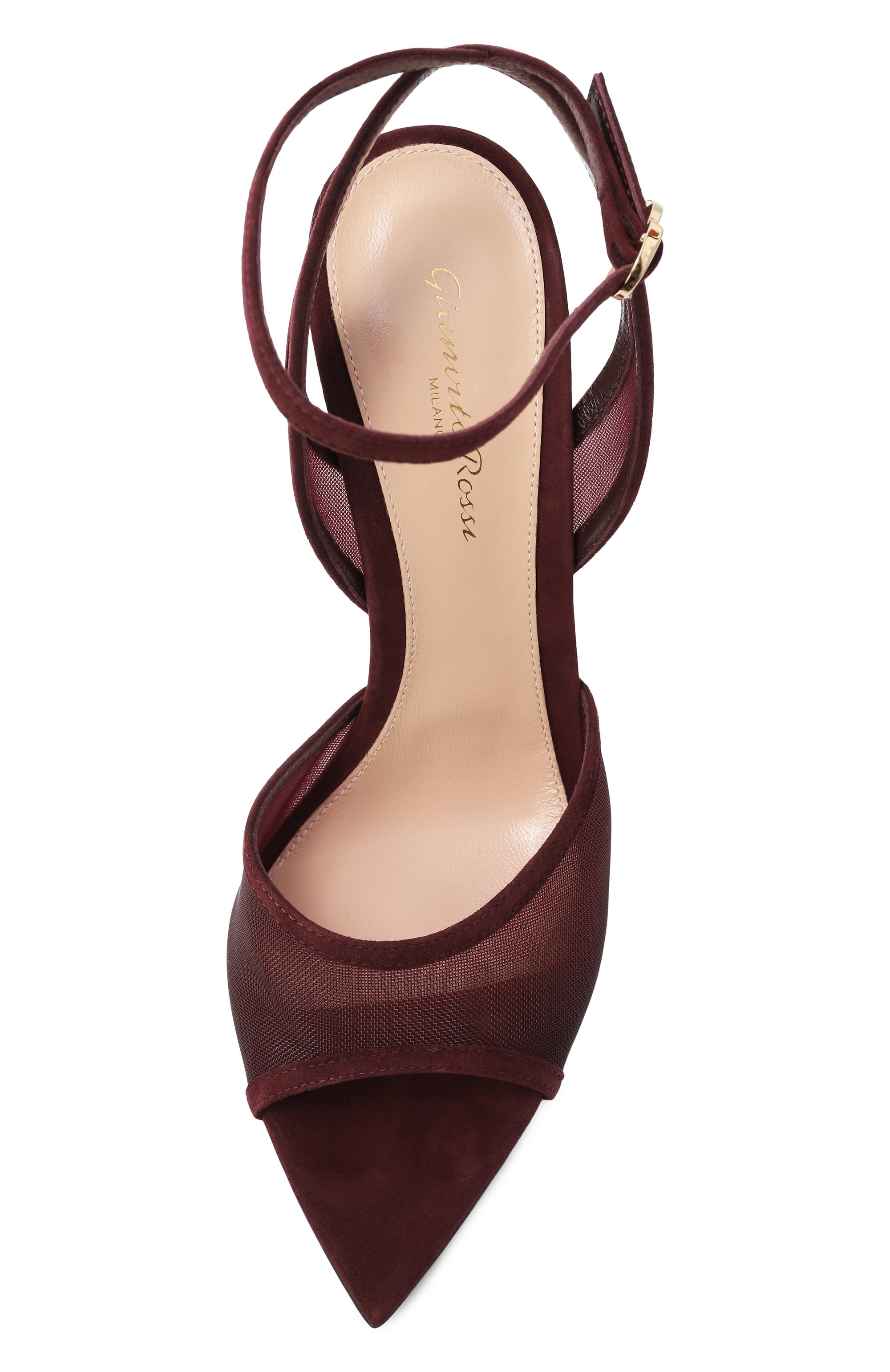 Комбинированные босоножки dorotea 105 GIANVITO ROSSI, арт. G32611.15RIC.C0ZRYRY, фото 6