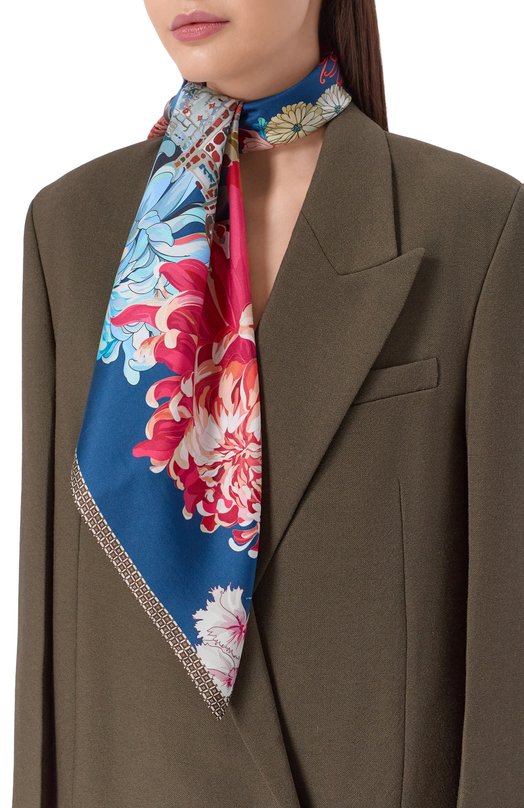 Шелковый платок About flowers and travel Radical Chic 710992.07.02 Разноцветный  710992.07.02 Фото 2