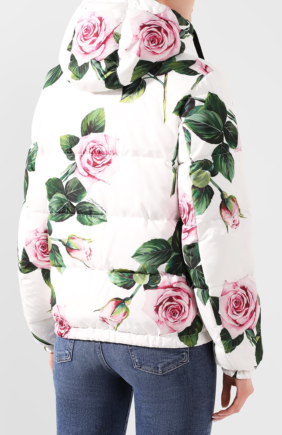 Пуховая куртка DOLCE & GABBANA белого цвета по цене 275000 руб., арт. F9G93T/G7VDP, фото 4 Пуховая куртка DOLCE & GABBANA, арт. F9G93T/G7VDP, фото 4