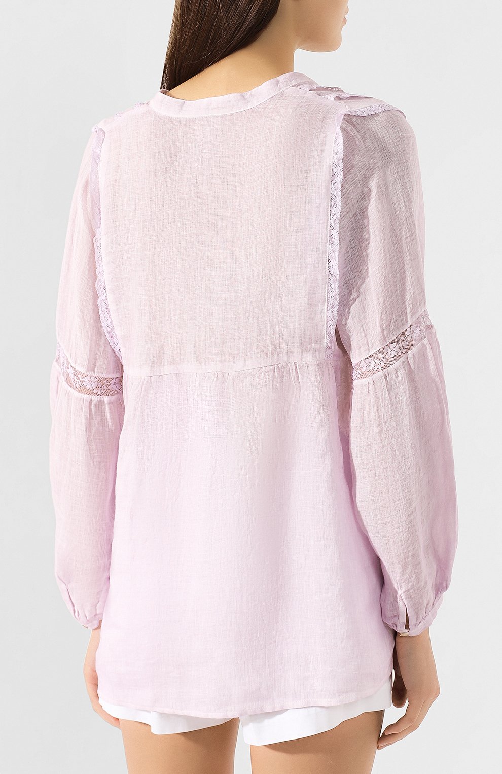 Льняная блузка 120% LINO, арт. P0W1984/D703/F00, фото 4