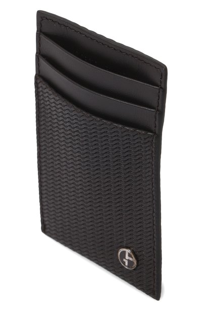 Кожаный футляр для кредитных карт GIORGIO ARMANI темно-коричневого цвета по цене 39750 руб., арт. Y2R697/YS16E, фото 2 Кожаный футляр для кредитных карт GIORGIO ARMANI, арт. Y2R697/YS16E, фото 2