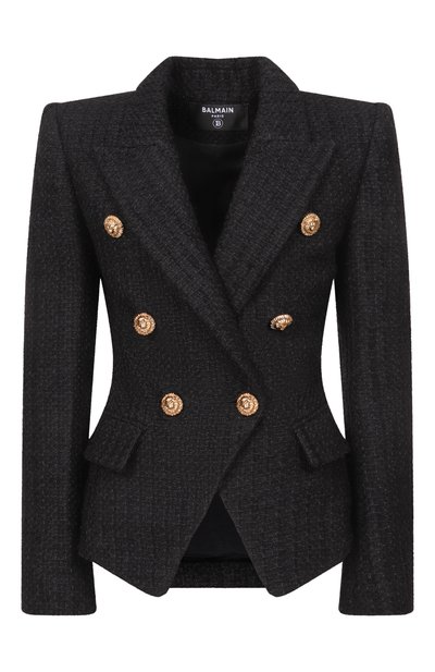 Женский твидовый жакет BALMAIN, арт. GF1SI505/XL81