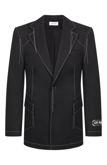 Мужской шерстяной пиджак OFF-WHITE, арт. 0MEN09HF25FAB001