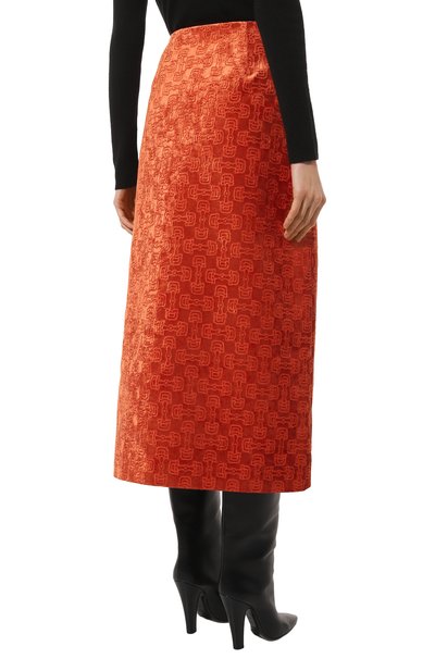 Юбка GUCCI красного цвета по цене 141120 руб., арт. 676549 ZAF6U, фото 4 Юбка GUCCI, арт. 676549 ZAF6U, фото 4