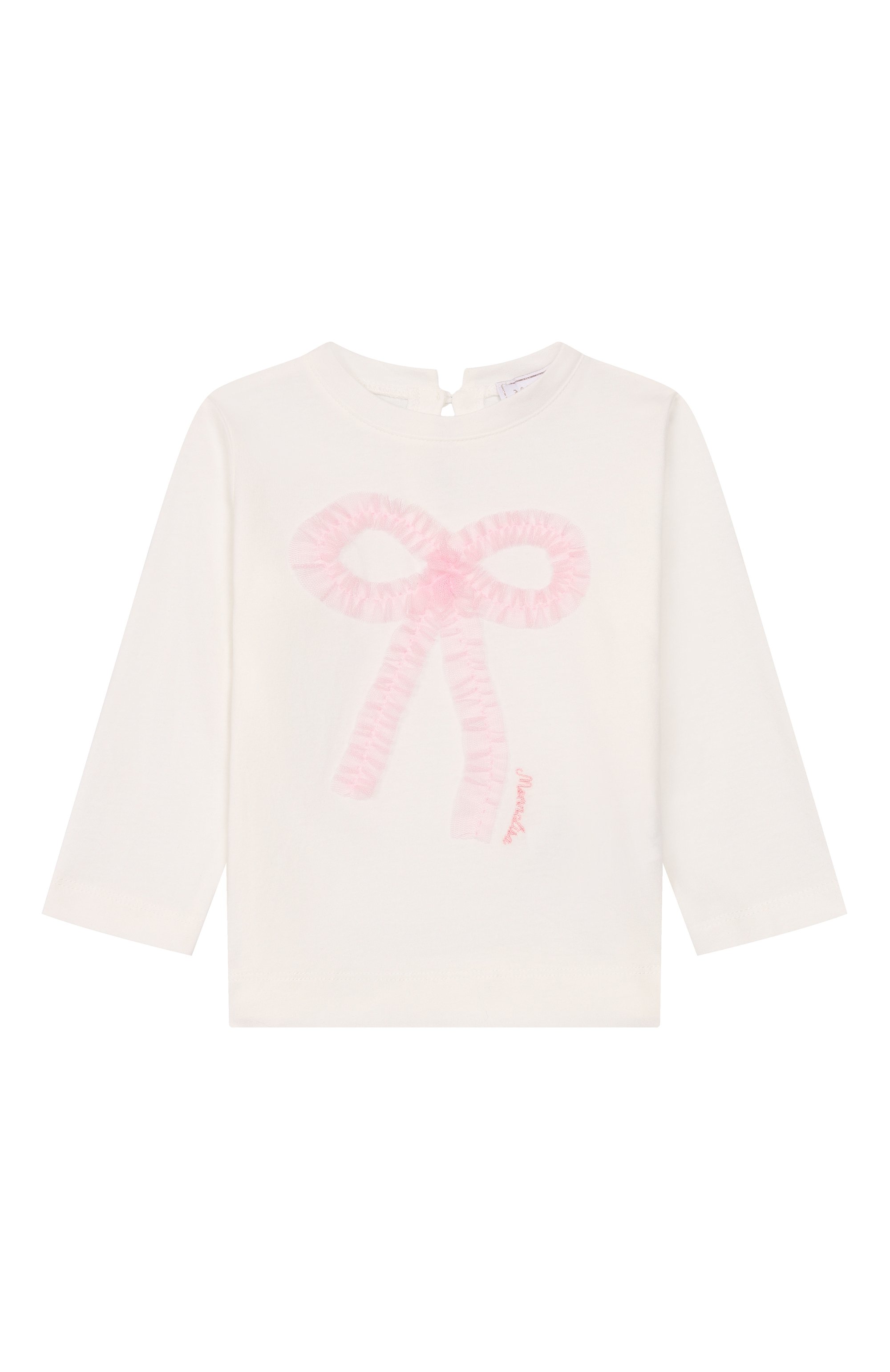 Хлопковый лонгслив MONNALISA, арт. 39F609, фото 1