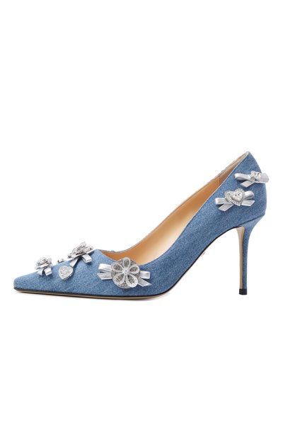 Текстильные туфли crystal buttons 85 MACH & MACH, арт. R25-S0870-85-X21-B27, фото 4