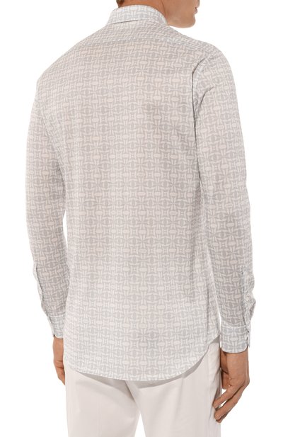 Хлопковая рубашка ZILLI, арт. CLAF01M011084030Q, фото 4