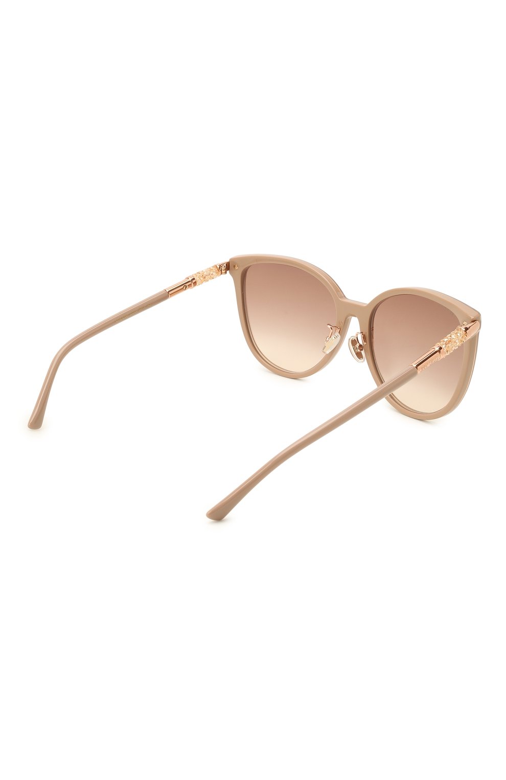 Солнцезащитные очки JIMMY CHOO темно-бежевого цвета по цене 29950 руб., арт. RAYE/G/SK 22C, фото 4 Солнцезащитные очки JIMMY CHOO, арт. RAYE/G/SK 22C, фото 4